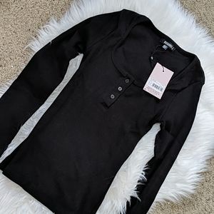 NWT Missguided Black Shirt